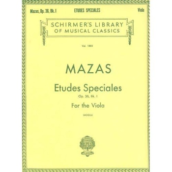 Etudes Speciales opus 36 v.1 . Viola . Mazas